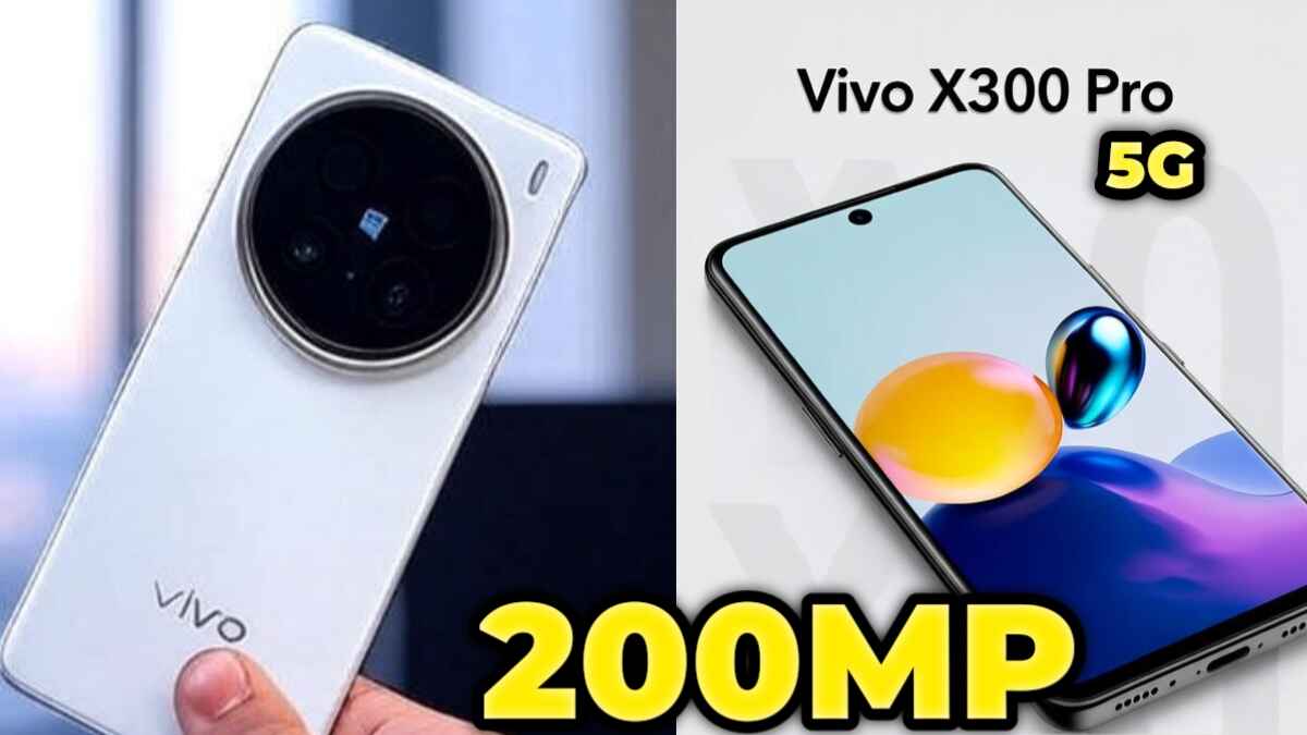 Vivo X300 Pro 5G front and back view showing large OLED display and sleek premium design for India launch 200 MP Camera