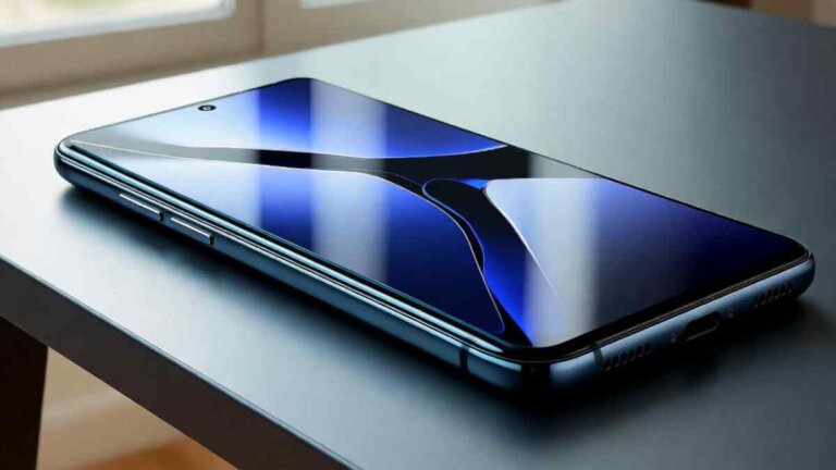 Xiaomi 17 Ultra front view showing large AMOLED display and premium design